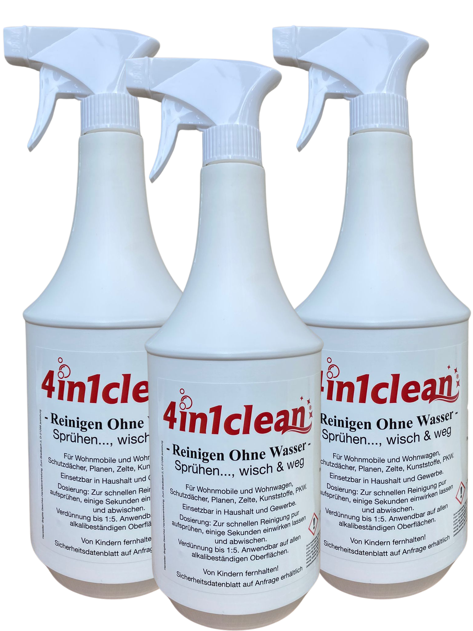 4in1clean - 3er-Sparset – 3 x 1000ml 4in1clean - 3er-Sparset – 3 x 1000ml